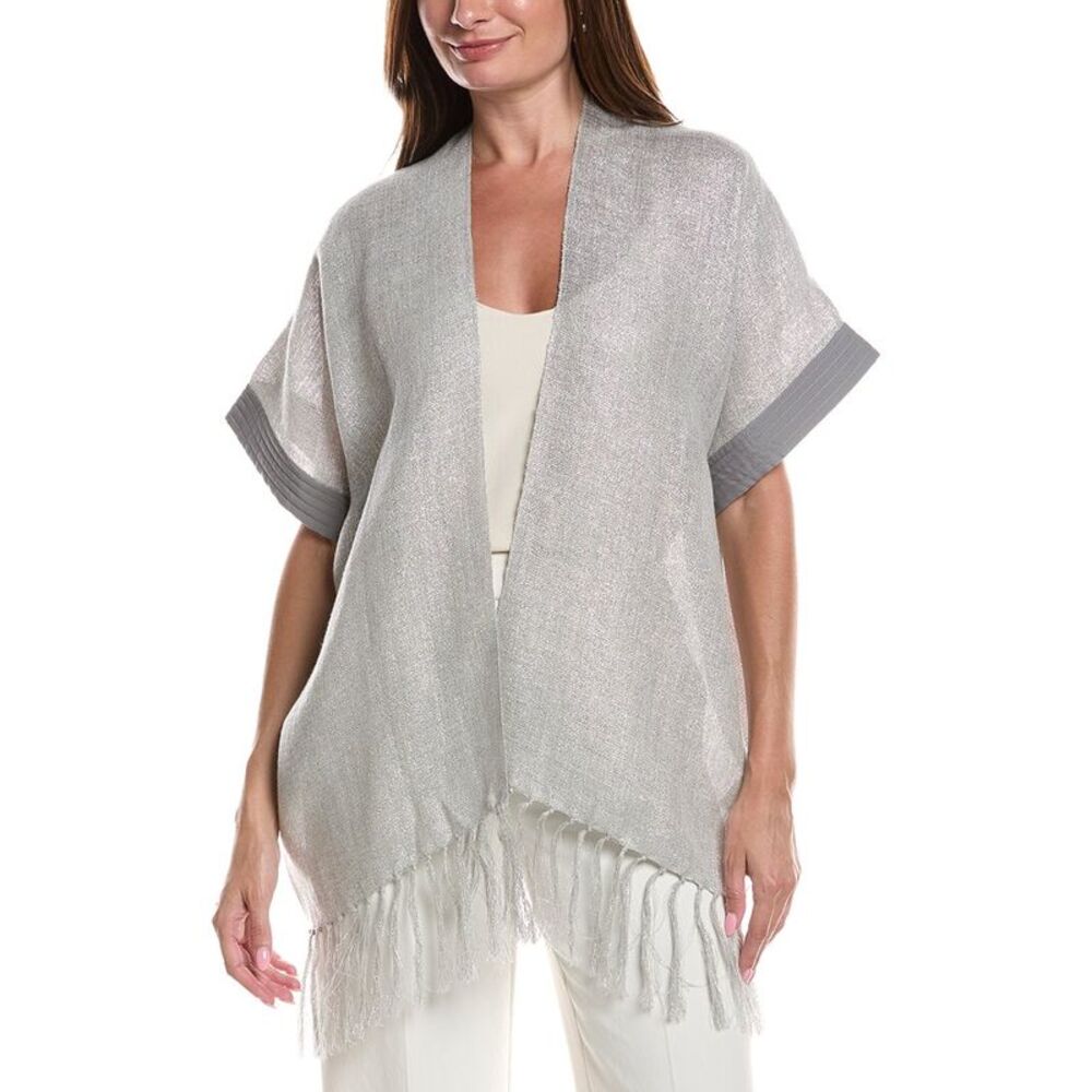 Brunello Cucinelli Woven Linen-Blend Pocho
